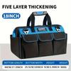 1680D Waterproof Tool Bag Oxford Cloth Handheld Wear Resistant Toolkit Portable for Electrician Carpenter Repair Installation