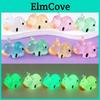 Adorable Luminous Mini Cow Figurine For Garden And Desktop Decoration Resin