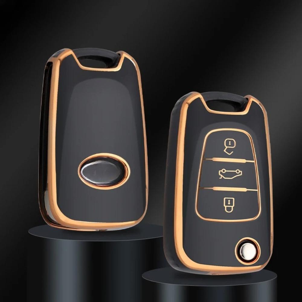 Fashion TPU Car Folding Key Case Cover Fob for Hyundai I20 I30 Elantra Azera Veracruz Veloster Kia Rio K7 K5 Sportage Sorento
