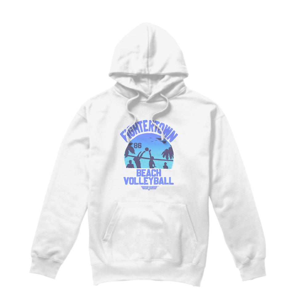 Top Gun Mens Volleyball In Jeans Hoodie
