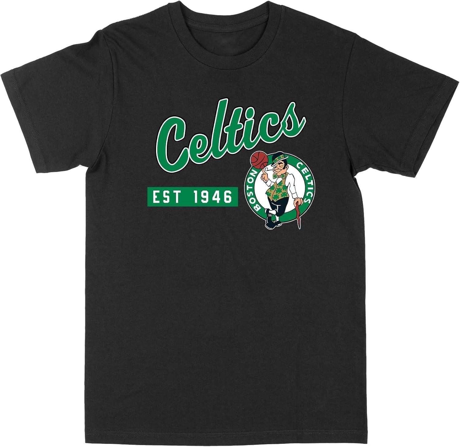 

Philcos NBA Бостон Селтікс Чорний Колір Преміум Бавовняна Футболка XXXXXL чорний