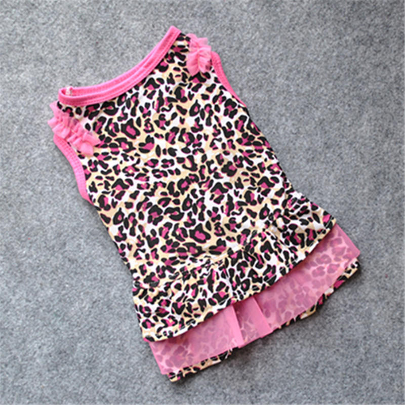 Warm Dog Coats Pets Leopard Pattern Tutu Coat Dress Puppy Hoodies Both Sides Wear Dog Clothes Puppy Clothes Ropa Perro