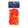 Pompony Poliestrowe 1 Cm Mix Pomarańcz 120 Szt2868