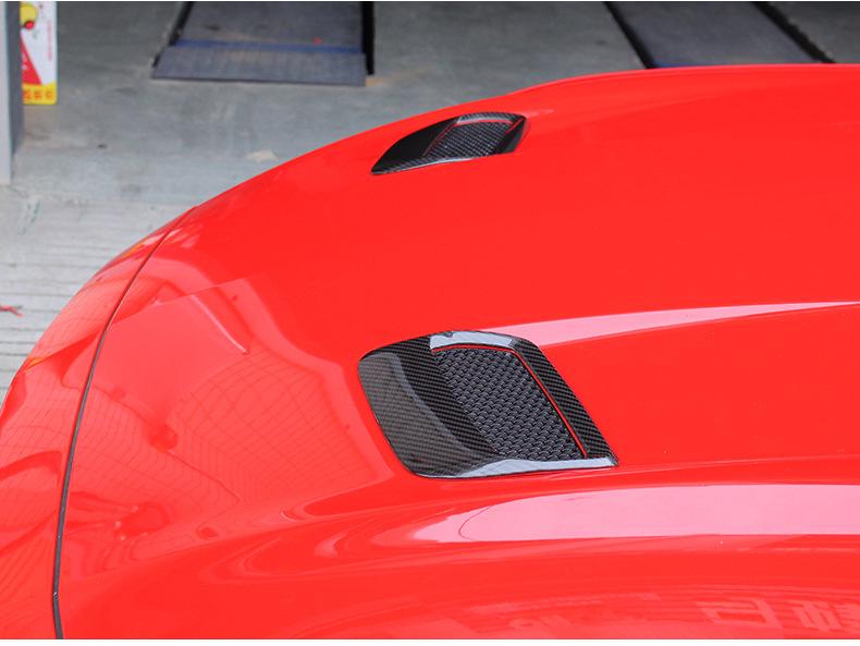 Tantan Carbon Fiber Engine Hood Vents for Ford GT Mustang - Genuine Carbon Fiber Exterior Mods