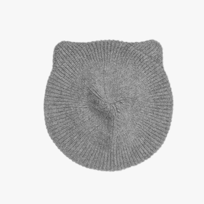 Women's New Knitted Dome Hat Wide Edge Face Showing Small Casual Sports Headband Korean Style Wool Bag Head Hat
