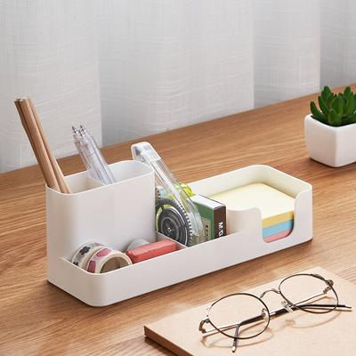 Desk Storage Organizer Box with Multiple Compartments for Dormitory Office and Study Supplies Large Capacity Durable Material