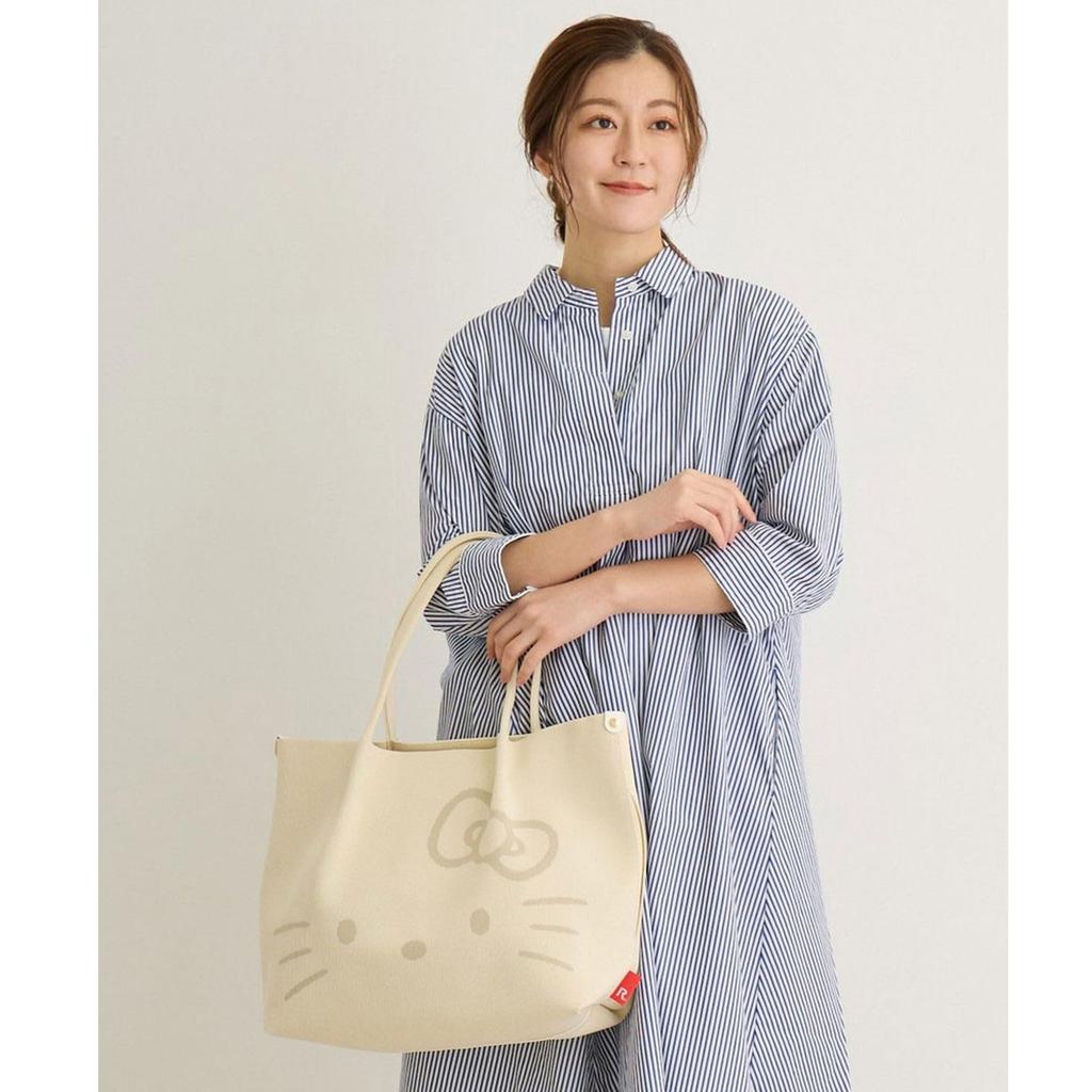 [Rootote] 8381 A4 Size Storage, Lightweight, Self-Standing, Single-Hook, Solid Color, Hand Washable, Stylish and Cute Tote Bag, IP.Medium.Ruful.Hello