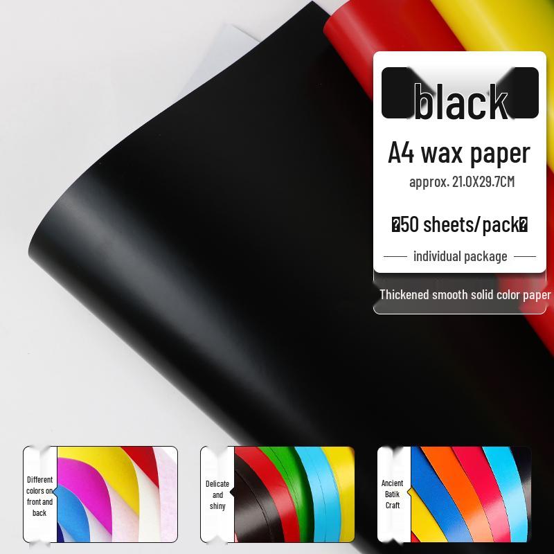 Red Wax Paper for Crafts: A4/A3 Red Sheets, Single/Double-Sided, Perfect for Origami, Window Decorations, and Kids' Projects.