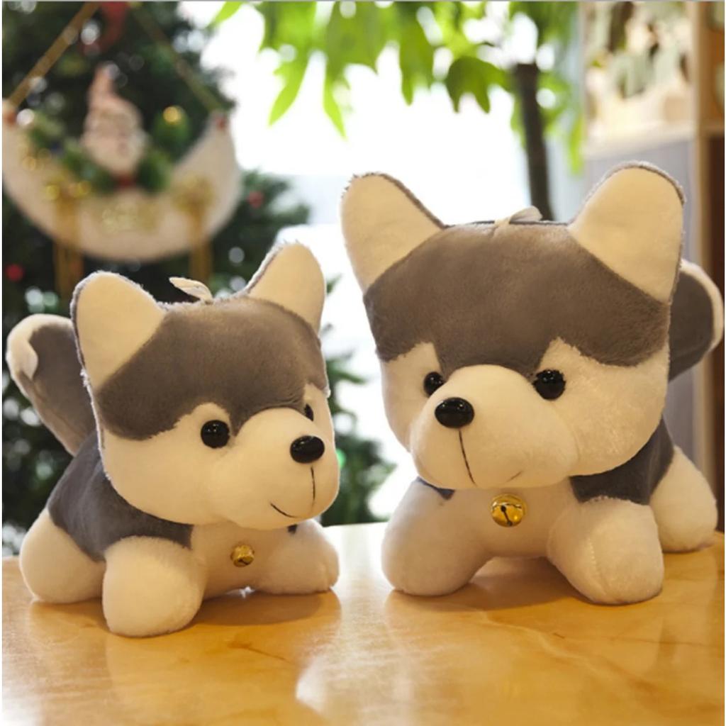 25-40cm Cute Pet Husky Plush Doll Erha Creative Doll Simulation Puppy Dog Accompany Send Children's Birthday Gifts