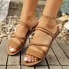 Fashion 2025 New Women Minimalist Thong Sandals Fashionable Summer Outdoor Beach Vacation Slippers Casual Women's Shoes Zapatos De Mujer