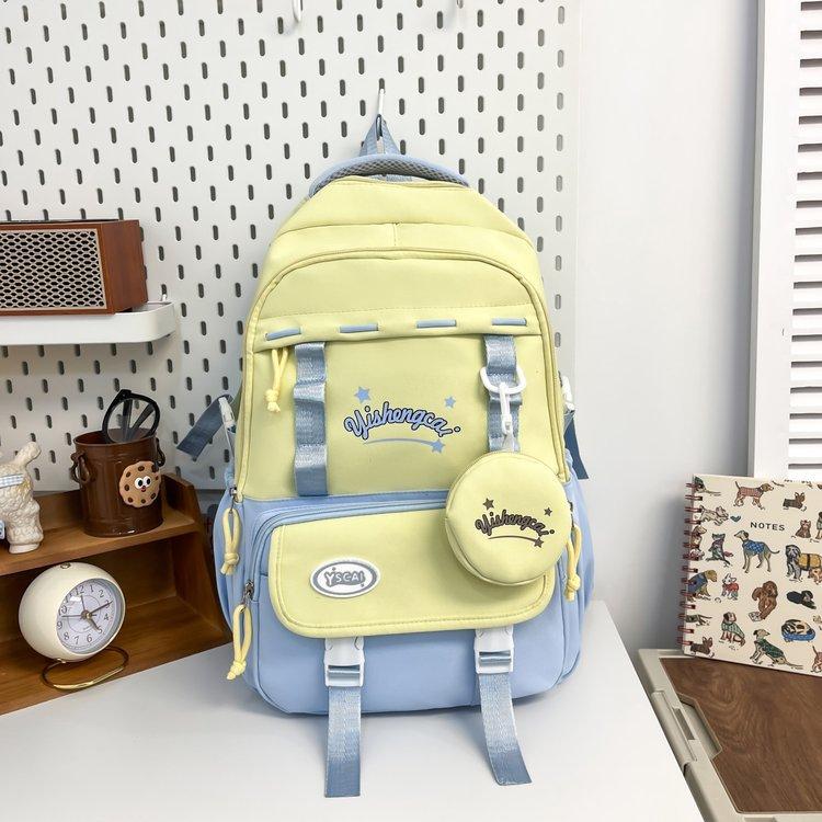 Schoolbagins schoolbag high value junior high school students large capacity primary school students cute shoulders lightweight burden reduction