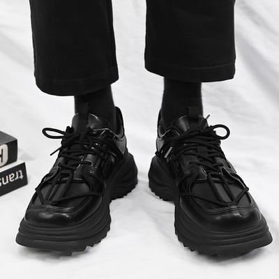 New Thin Sole Increase Wear Resistant Non Slip Casual Shoes for Men Casual Retro Style Fashionable Versatile Simple