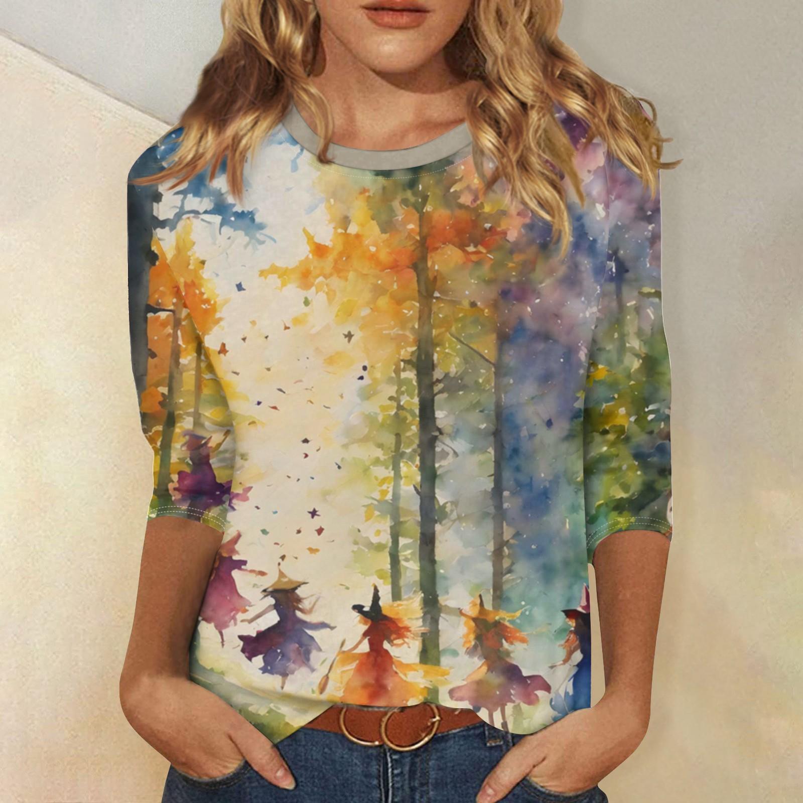 Женские летние рубашки с рукавом 3/4 — фото 9