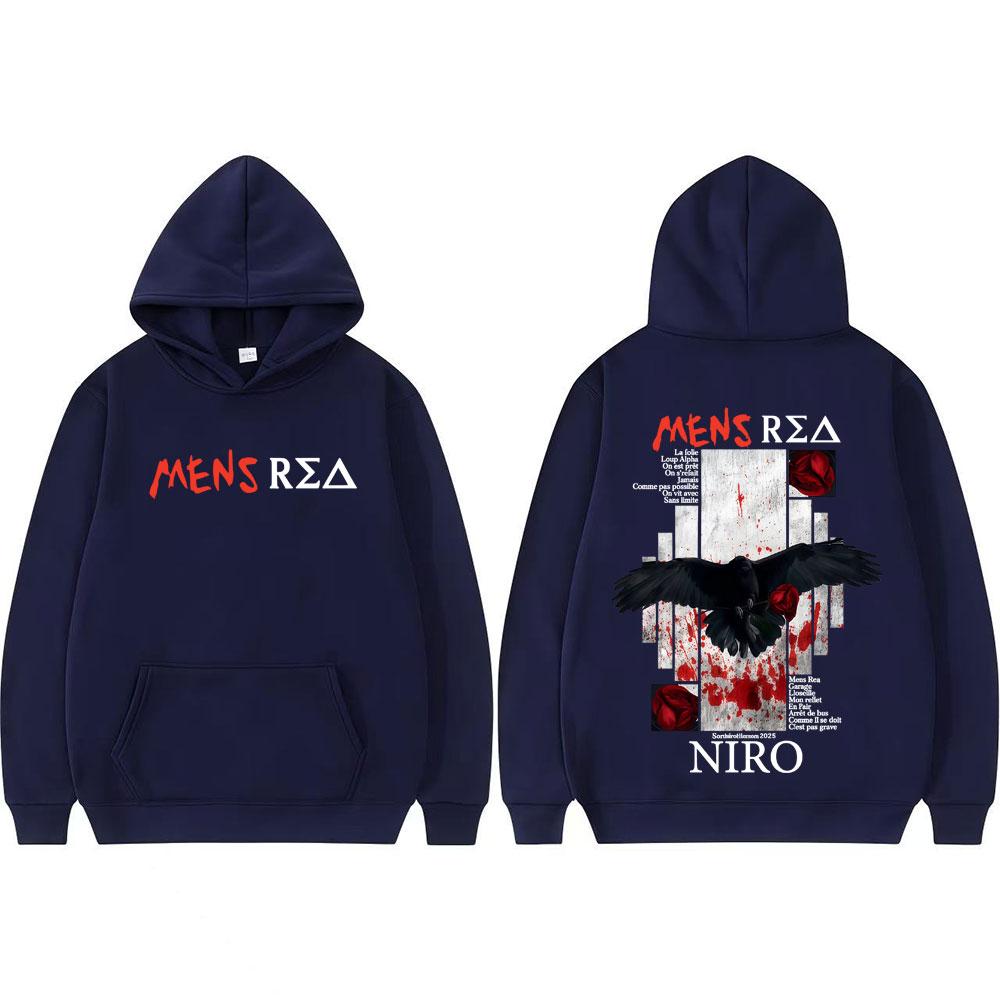 Rapper Niro MENS REA Album Grafik Hoodies Männer Frauen Mode Hip Hop Übergroße Pullover Hohe Qualität Lässiger Komfort Sweatshirts