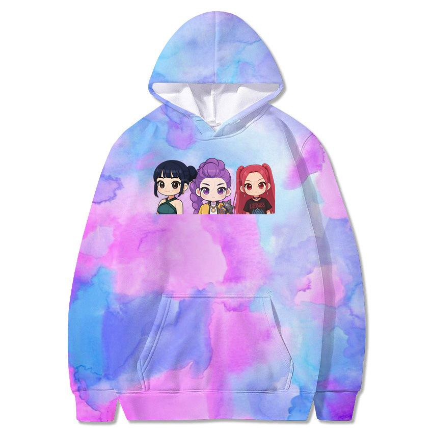 New KPop Peripheral Hooded Sweatshirt Personalized Versatile Pullover Loose Casual Fashionable Women's Hoodies