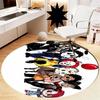 Halloween horror Printed Round Rug Carpet Chair Rug Area Rug Entryway Doormats,for Office Chair Living Room Bedroom Kitchen Room.