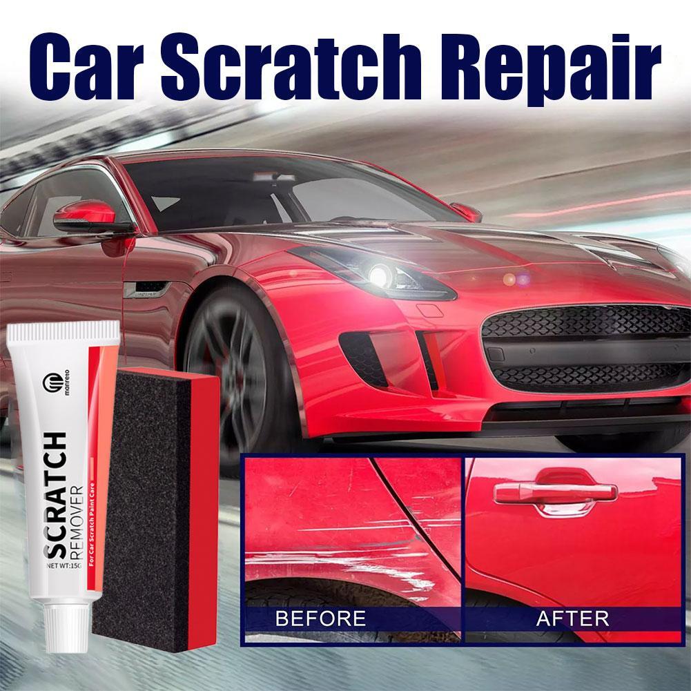 Car Scratch Remover Car Polishing Paste with Sponge, Car Body Paint Care Kit Paint Repair Spray Paint for Car and Motorcycles