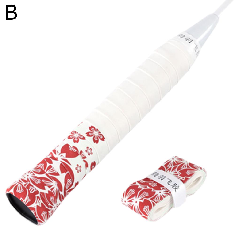 Sakura Petals Overgrip Badminton Racket Non-slip Sweat-absorbent Anti-Slip Latex Cushioning Grip Tape For Badminton Squash