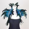 Fashion Feather Shawl Cape Stage Performance Costume Feather Vest Fake Collar Scarf Masquerade Role Playing Anime Accessories