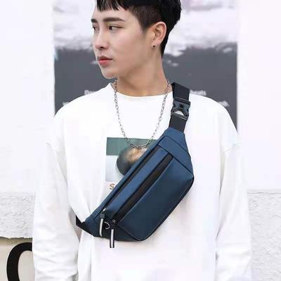 Breast Bag Men'S Oxford Waterproof Crossbody Bag Men'S Multifunctional Men'S Fanny Bag Outdoor Sports Tactical Breast Bag