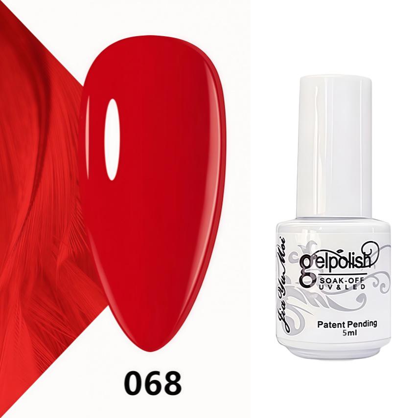GELPOLISH Nail Art Set: Base, Top Coat, Transparent & White Gel Polishes