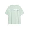 Li Ning Chinese Culture Series Letter Round Neck Comfortable Breathable Versatile Casual Short Sleeve T-Shirt Men T-Shirt Light-Moss-Blue AHSU317-5