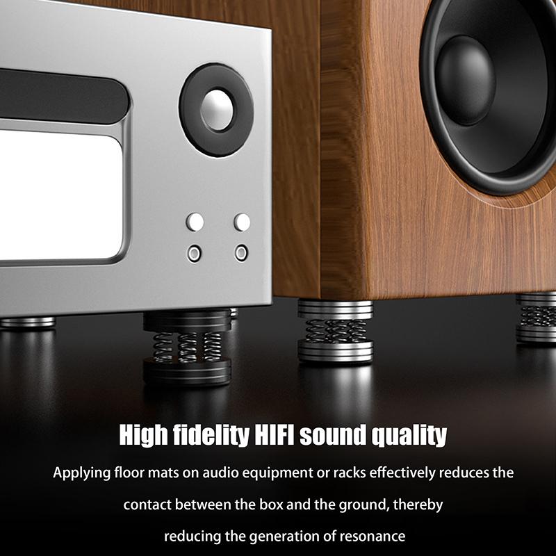 1 Stück Hifi-Schwingungsdämpfer Aluminiumlegierung Federdämpfungspad für Audio-CD-Hifi-Verstärker-Lautsprecher-Plattenspieler