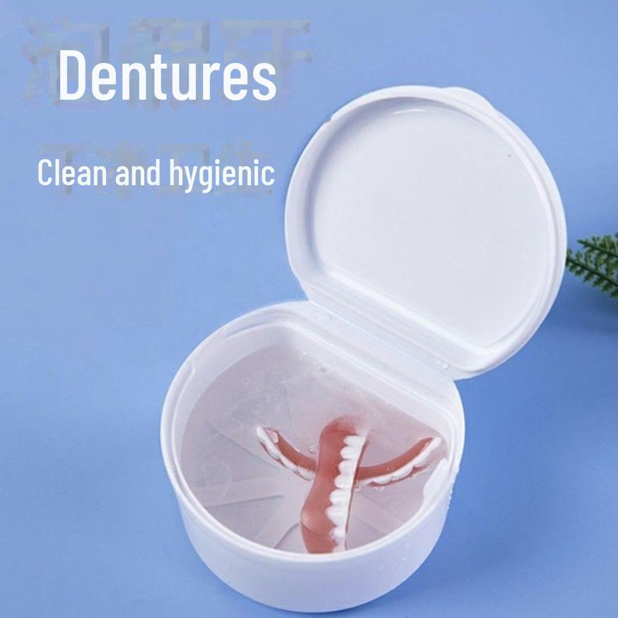 Boîte de rangement portable pour appareils dentaires et prothèses dentaires invisibles pour personnes âgées