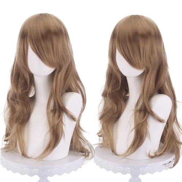 Cosply Wig 70 Cm Red Long Curly Synthetic Wig Anime Halloween Wig Body Lucky Girl Ruby Gillman  Christmas  Party
