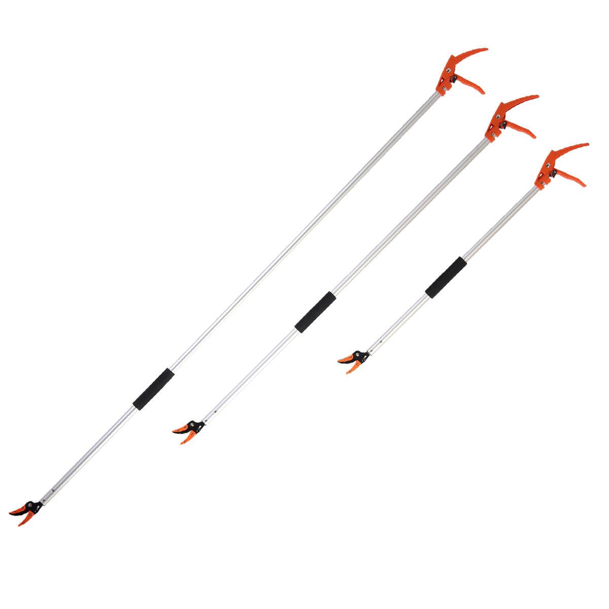 

Удлиненный секатор для обрезки и удержания 0,6-2 м, максимальная резка 1/2 дюйма, сборщик фруктов, резак для деревьев, садовые принадлежности 0.6M оранжевый