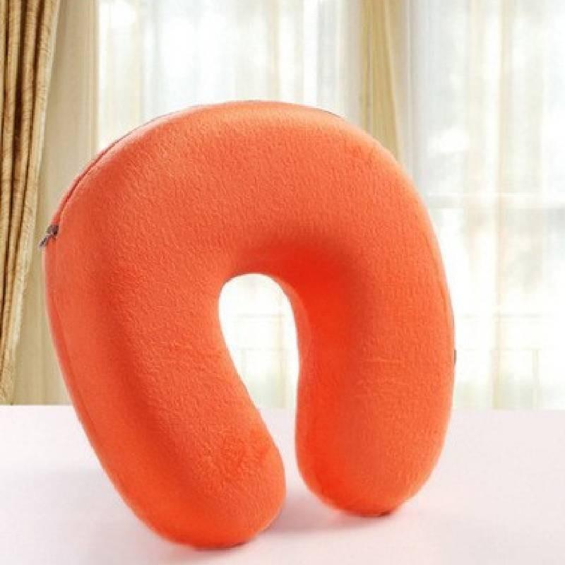 Luxurious Memory Foam U-shaped Travel Pillow With Plush Crystal Velvet Cover