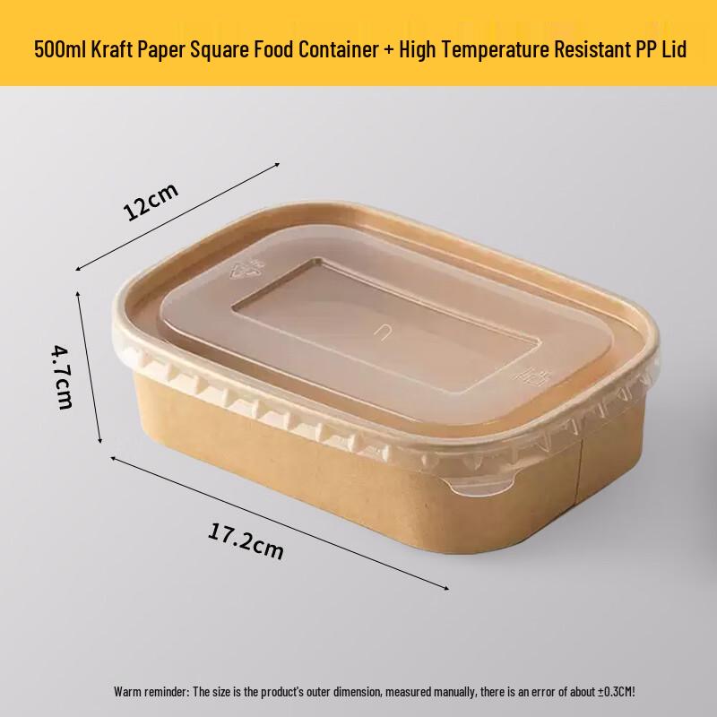 BST Kraft Paper Disposable Lunch Boxes