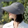 with Removable Cap Top Women's Summer Hat Foldable Visor Caps Fashion Golf Sports Hat