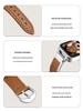 Elegant Metal & Leather Wristband for Huawei Band 11 Pro - Fits 9/8 NFC, 10th Gen, Women's High-end Style