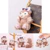 Cute Shelliemay Sitting Position Sunglasses Plush Toy Doll Pendant Keychain For Bag Decoration And Collectors Gift