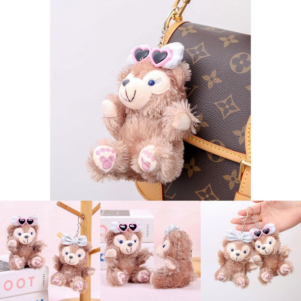 Cute Shelliemay Sitting Position Sunglasses Plush Toy Doll Pendant Keychain For Bag Decoration And Collectors Gift