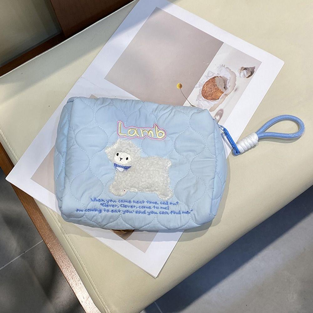 Korean Style Bear Storage Bag Cartoon Handheld Wash Bag Creative Make Up Pouch Bag Women