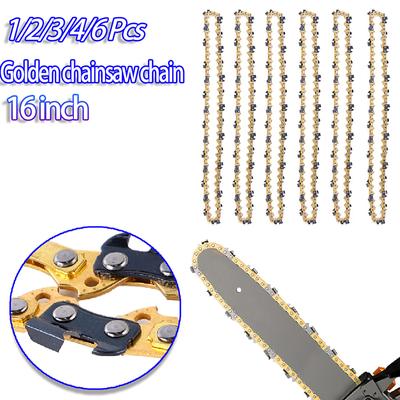 1/2/3/4/6 Stück 16 Zoll Kettensägenkette, Sägekette für Holzfäller, Schnittsäge, Zubehör für elektrische Sägeketten, 59 Antriebsglieder, 29 Schneider, 3/8 Zoll LP-Teilung .050 Zoll