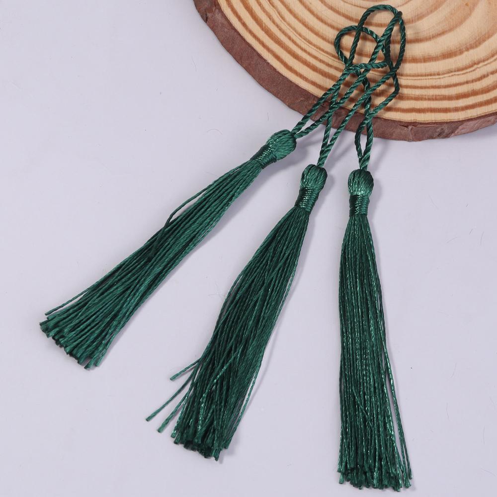 30-100pcs/lot Colorful Polyester Silk Tassel Fringe Cotton Tassels Trim For Sewing Curtains Accessories DIY Bookmark Decoration