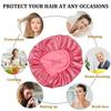 Women's Wide Brim Nightcap Silk Bonnet Hair Wrap for Sleeping Sleep Cap With Elastic Soft Band Sleep Cap With Elastic Soft Band