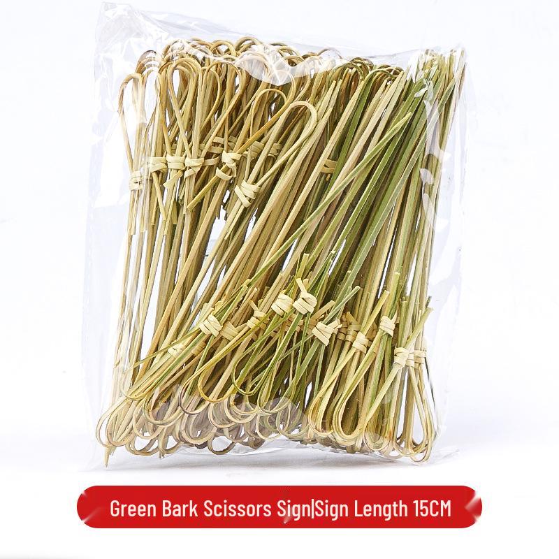 Biodegradable Disposable Bamboo Skewers for Candied Hawthorn, Burgers, Sushi, Cocktails, Desserts, and Fruits