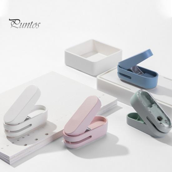 Mini Forapagina Manuale per Raccoglitore Portatile in Metallo Forapagina ad un Foro Preciso con Guscio in Plastica Regalo di Cancelleria per Insegnanti