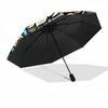 1pc Wolf Mandala Automatic Open/Close Umbrella - Portable Collapsible Umbrella with 8-Rib Stability, Fashion Lovers Yy251017104