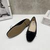 Fashion SUOJIALUN 2024 Spring New Women Flat Shoes Fashion Round Toe Shallow Slip On Ballerinas Shoes Flat Soft Heel Casual Ballet Shoes