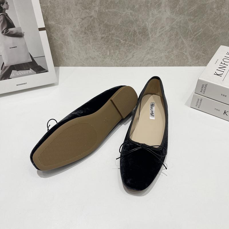 Fashion SUOJIALUN 2024 Spring New Women Flat Shoes Fashion Round Toe Shallow Slip On Ballerinas Shoes Flat Soft Heel Casual Ballet Shoes