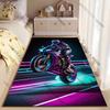 Futuristic motorcycle performing stunts carpet Yoga living room room decor children's crawling mat doormat area rug