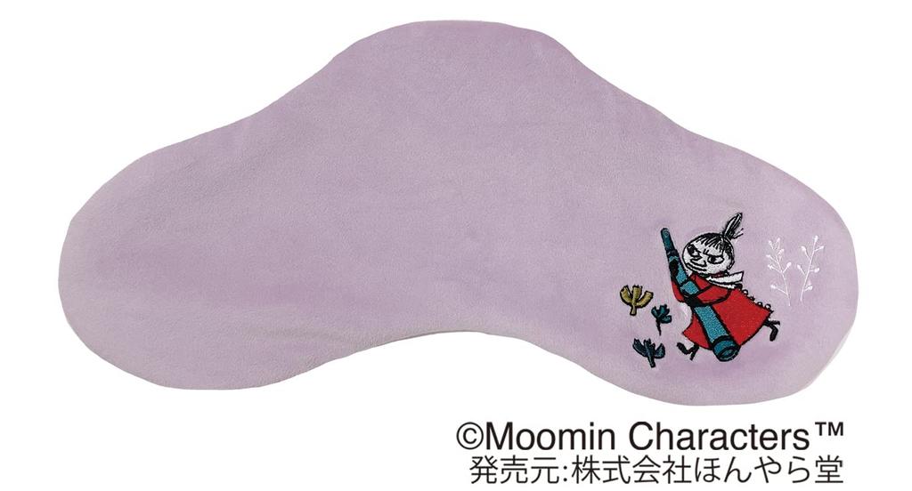 Honyarado Moomin Large Eye Lavender with X X Pillow, Blend, Cover, Wide, Microwave-Safe, RLK38582, Purple, Size Approx. W24.5 D11.5 H7.5