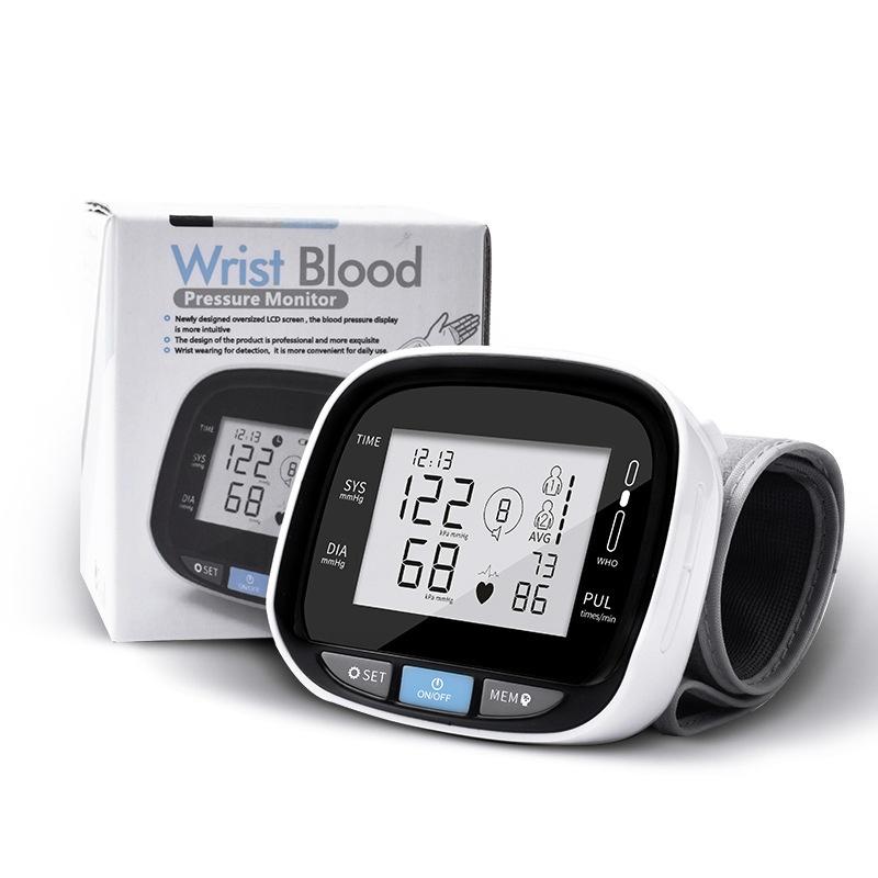 Cross-border Export Home Medical Wrist Sphygmomanometer Automatic Electronic Measuring Instrument Dry Battery Power Model C105L8 Cross-border export full English packaging-voice