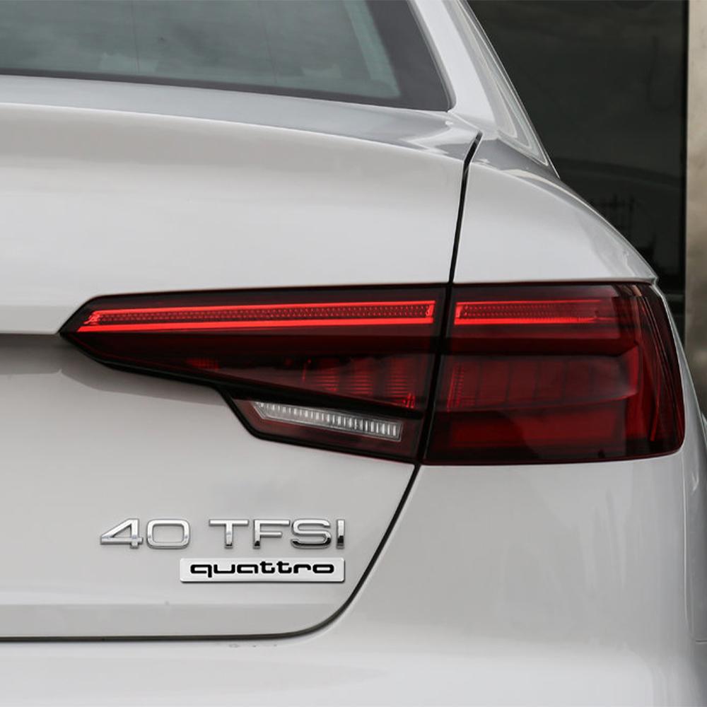 2Pcs Car Styling Quattro Logo Side Body Rear Trunk Logo Sticker For  qwe12 A3 8P 8V A6 C8 C7 A4 B7 S8 A8 D3 D4 A5 A8 Q3 Q5 Q2 Q7