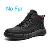 Fashion New 2024 Stylish Men Handmade Casual  Leather Basic Boots Outdoor Antiskid Flat Design Hiking Sneakers Comfy Lace-Up Ankle Boots